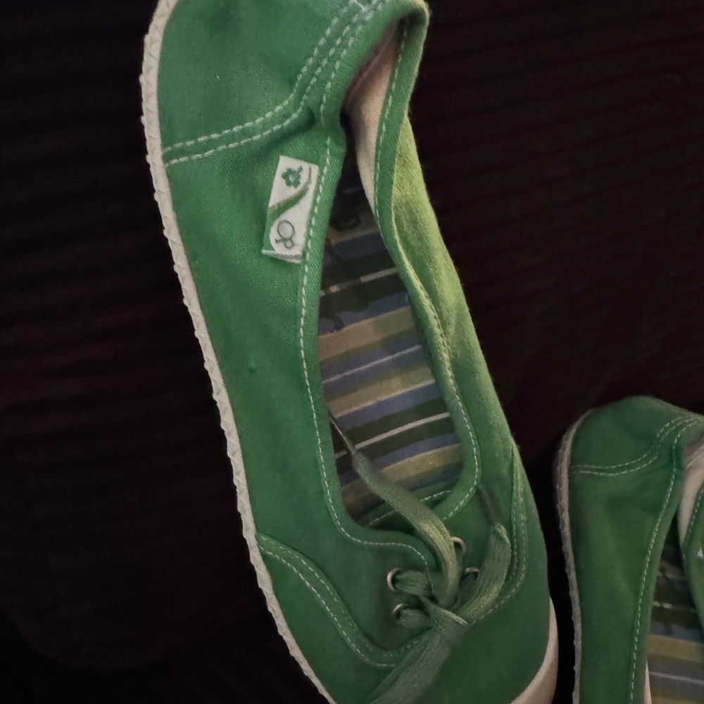 OP Women's Green Canvas Sneakers